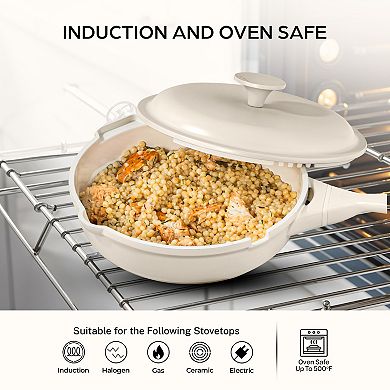 Granitestone Zuka Everyday Pan 6-pc. 10-in. Ceramic 10-in-1 Nonstick Multi-Functional Saute Pan Cookware Set