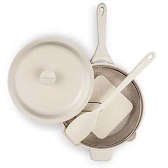 Granitestone Zuka Everyday Pan 6 pc 10 in Ceramic 10-in-1 Nonstick Multi-Functional Saute Pan Cookware Set