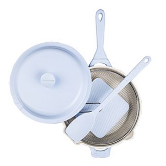 Granitestone Zuka Everyday Pan 6 pc 10 in Ceramic 10-in-1 Nonstick Multi-Functional Saute Pan Cookware Set