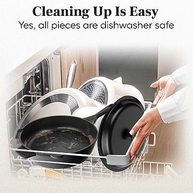 Granitestone Zuka Everyday Pan 6-pc. 12-in. Ceramic 10-in-1 Nonstick Multi-Functional Saute Pan Cookware Set