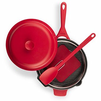 Granitestone Zuka Everyday Pan 6 pc 12 in Ceramic 10-in-1 Nonstick Multi-Functional Saute Pan Cookware Set