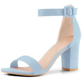 Ankle Strap Open Toe Chunky High Heels Sandals for Women