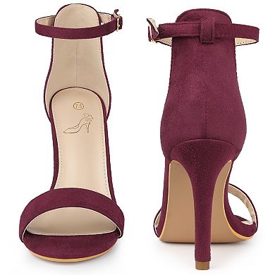 Ankle Straps Open Toe Stiletto High Heels Sandals for Women