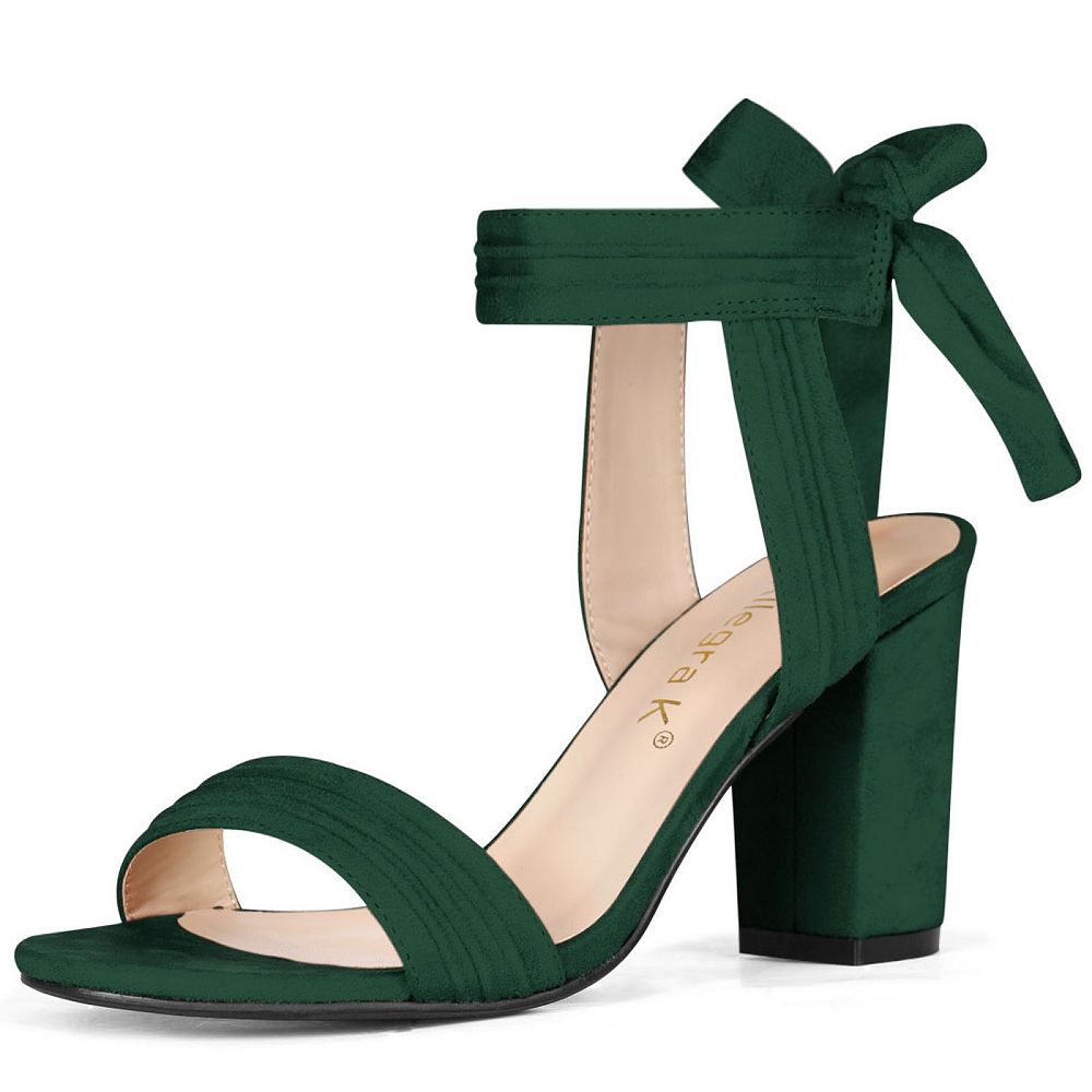 Thanks 4 Nothing Teal Open Toe Strapped Heels