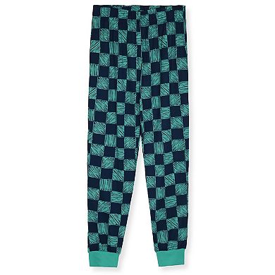 Sleep On It Boys 2-Piece Short-Sleeve Jersey Pajama Top and Pajama Pants Set