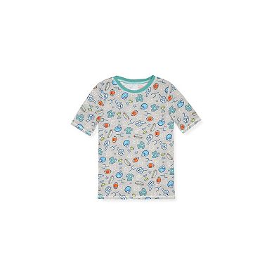 Sleep On It Boys 2-Piece Super Soft Jersey Snug-Fit Pajama Top and Pajama Shorts Set