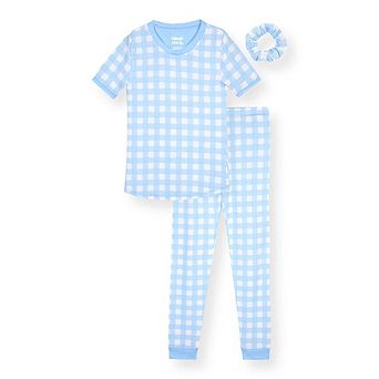 Sleep On It Girls 2 pc Super Soft Jersey Snug-Fit Pajama Top and Pajama Pant Set