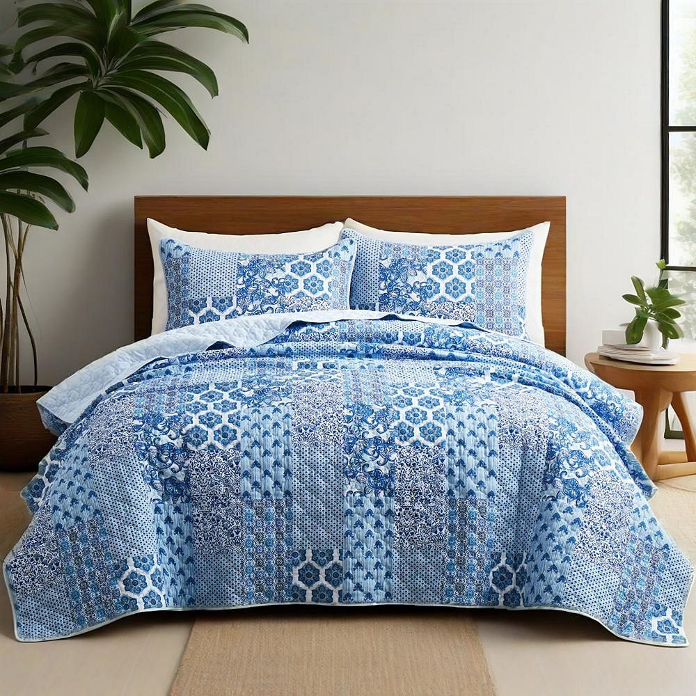 Unikome Soft Lightweight Coverlet Bedding Set, 3 Pieces Quilt Bedspread