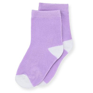 Sleep On It Infant & Toddler Girls 2-Piece Super Soft Jersey Snug-Fit Pajama Set with Matching Socks