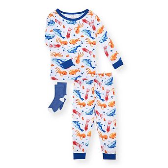 Sleep On It Infant &amp; Toddler Boys 2 pc Super Soft Jersey Snug-Fit Pajama Set with Socks