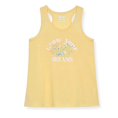 Sleep On It Girls 2-Pc Sleeveless Tank-Top Jersey Pajama Top and Pajama Shorts Set with Scrunchie