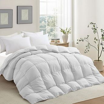 Unikome Lightweight Comforter Duvet Insert - Natural Down Fiber Comforters with 8 Corner Tabs