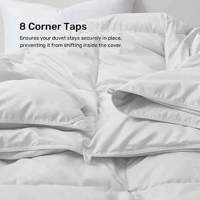 Unikome Lightweight Comforter Duvet Insert - Natural Down Fiber Comforters with 8 Corner Tabs