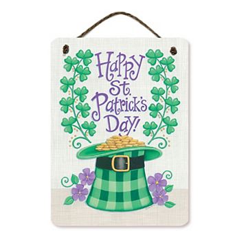 COURTSIDE MARKET St. Patrick's Day Hat Hanging Sign