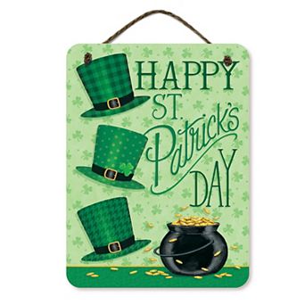 COURTSIDE MARKET St. Patrick's Day Pot Hanging Sign