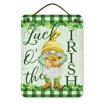 COURTSIDE MARKET Luck O The Irish Hanging Sign