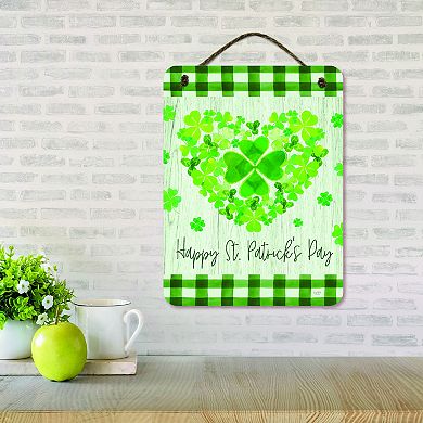 COURTSIDE MARKET Happy St. Patrick's Day Hanging Sign