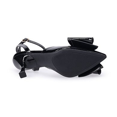 Apt. 9® Women's Closed Toe Big Bow Dress Heels