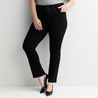 Plus Size Nine West High Rise Tummy Control Denim Bootcut Jeans