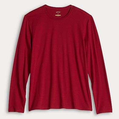 Men's Apt. 9 Premier Flex Long Sleeve Crewneck Tee