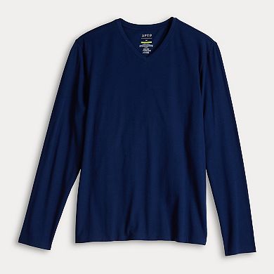 Men's Apt. 9 Premier Flex Long Sleeve V-Neck Tee