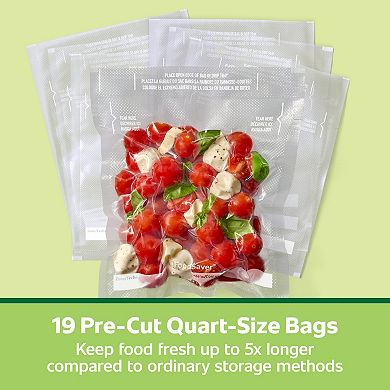 FoodSaver 19-Pack 1-qt. Pre-Cut Vacuum Seal Bags