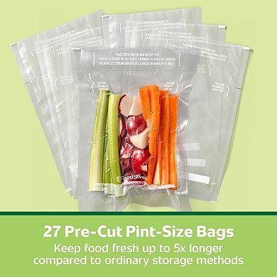 FoodSaver 27-Pack 1-pt. Pre-Cut Vacuum Seal Bags