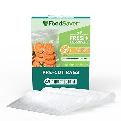 FoodSaver 43-Pack 1-qt. Pre-Cut Vacuum Seal Bags