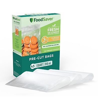 FoodSaver 43-Pack 1-qt. Pre-Cut Vacuum Seal Bags