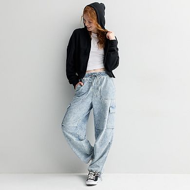 Juniors' Vanilla Star Pull-On Knit Cargo Pants