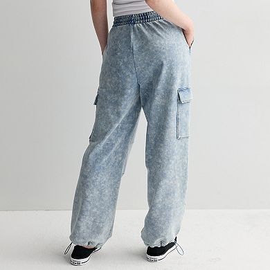 Juniors' Vanilla Star Pull-On Knit Cargo Pants