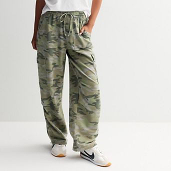 Juniors' Vanilla Star Pull-On Knit Cargo Pants