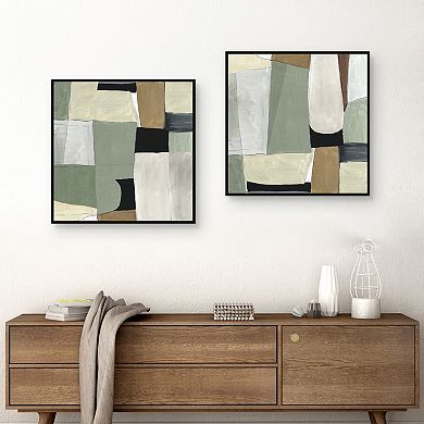 Masterpiece 2-Piece Soft Green Comp I&II Wall Art Set