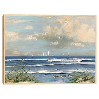 Masterpiece Ocean Regatta Framed Canvas Wall Art