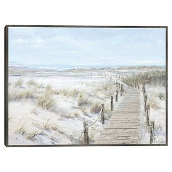 Masterpiece The Boardwalk Framed Canvas Wall Art