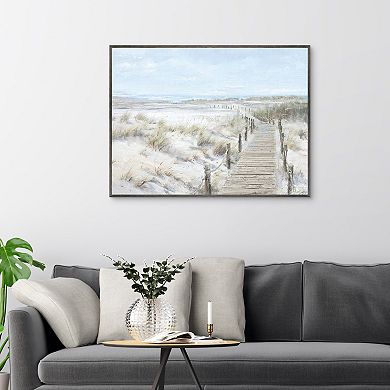 Masterpiece The Boardwalk Framed Canvas Wall Art