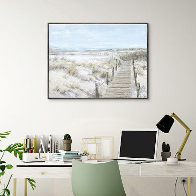 Masterpiece The Boardwalk Framed Canvas Wall Art