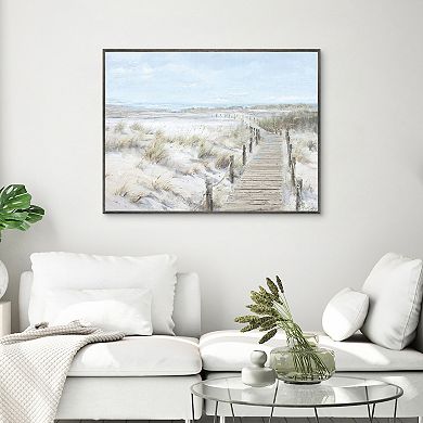 Masterpiece The Boardwalk Framed Canvas Wall Art