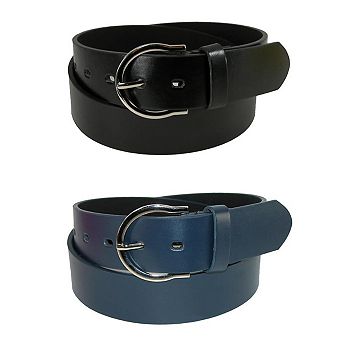CTM Womens 1 3/8 Inch Wide Basic Bridle Belt