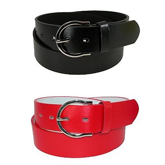 CTM Women's Basic Bridle Belt (Pack of 2)