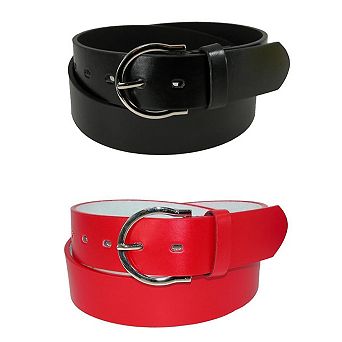CTM Womens 1 3/8 Inch Wide Basic Bridle Belt