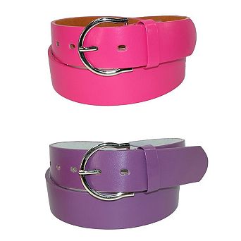 CTM Womens 1 3/8 Inch Wide Basic Bridle Belt