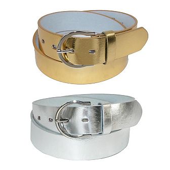 CTM Women's Basic Bridle Belt (Pack of 2)