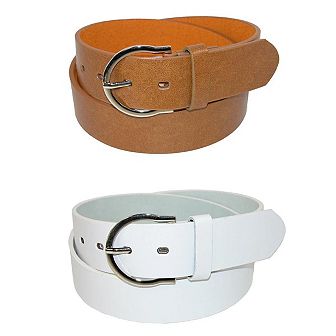 CTM Women's Basic Bridle Belt (Pack of 2)