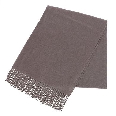 CTM Women's Heavyweight Solid Color Pashmina Scarf Shawl