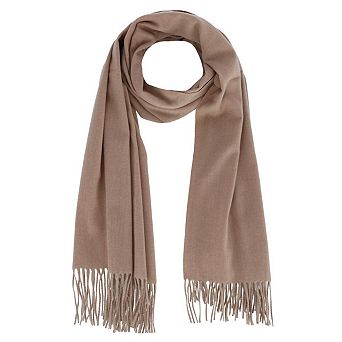 CTM Women's Heavyweight Solid Color Pashmina Scarf Shawl