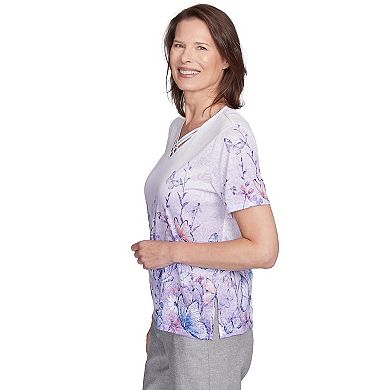 Women's Crisscross Butterfly Graphic Tee