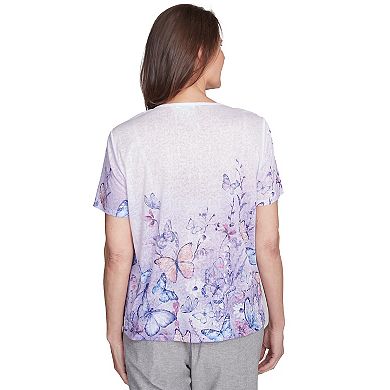 Women's Crisscross Butterfly Graphic Tee