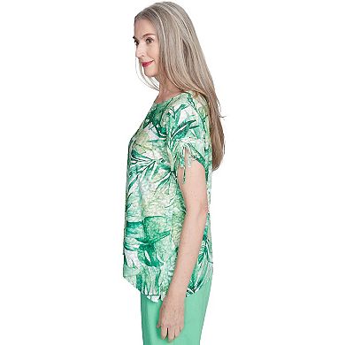 Women's Monotone Tropical Leaf Tee