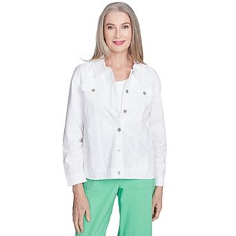 Women's Alfred Dunner Soutache Fringe Trim Jacket